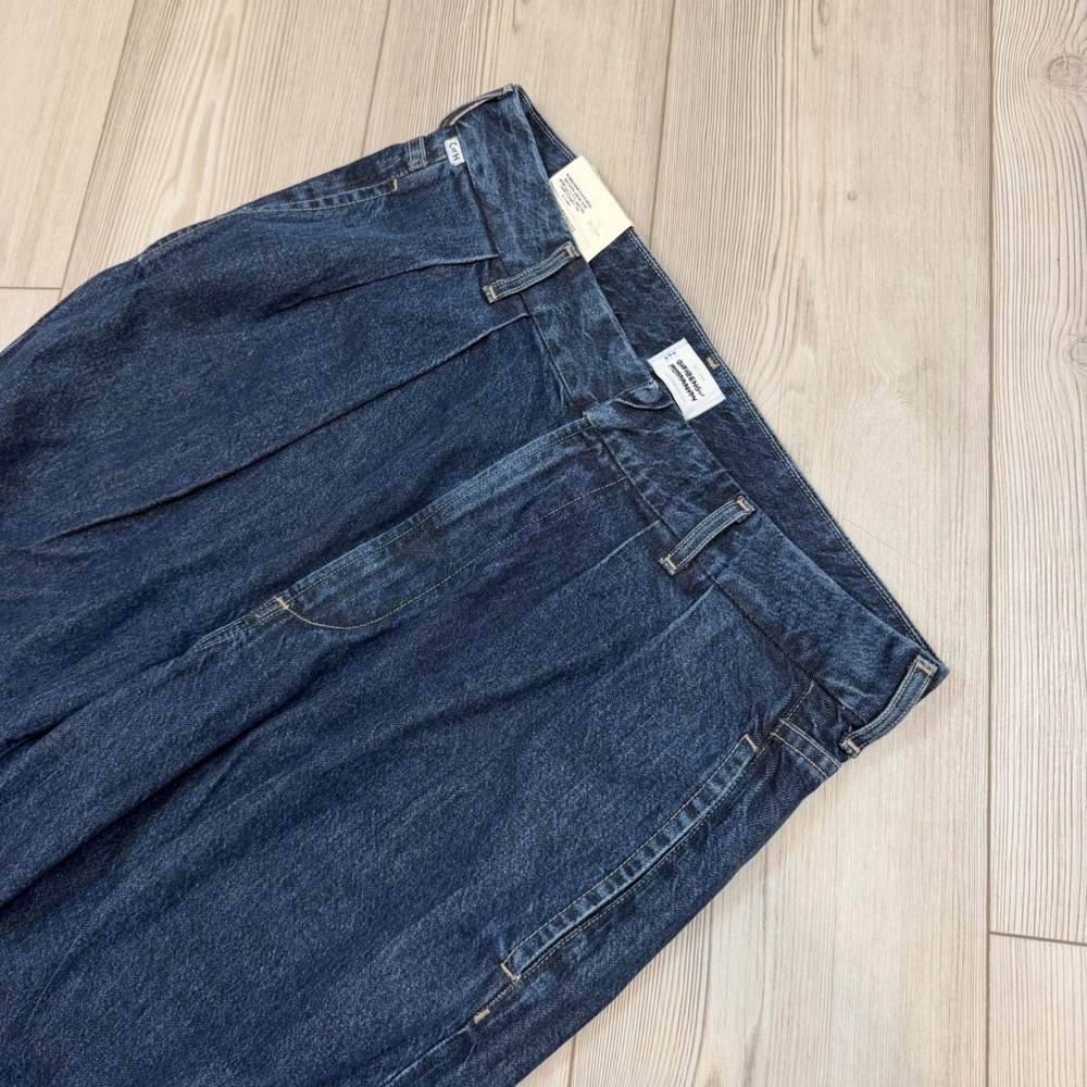 NWT Citizens of Humanity Petra Pleated Trouser Jeans 31 Eden Dark Wash Wide Leg - Picture 5 of 14